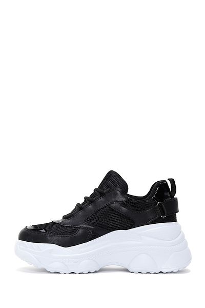 Derimod Women's Black Thick Sole Sneaker 25Sfe 210114