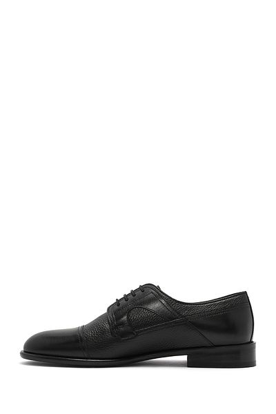 Derimod Men's Black Laced Leather Classic Shoes 25Sfd 621314