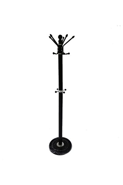 smart home Standing Coat Rack Hanger Black 165x15cm