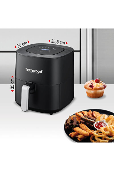 Techwood Φριτέζα θερμού αέρα Techwood TFR-556SHD, 5,5L, 1700W, 8 προγράμματα, 80 - 200 °C