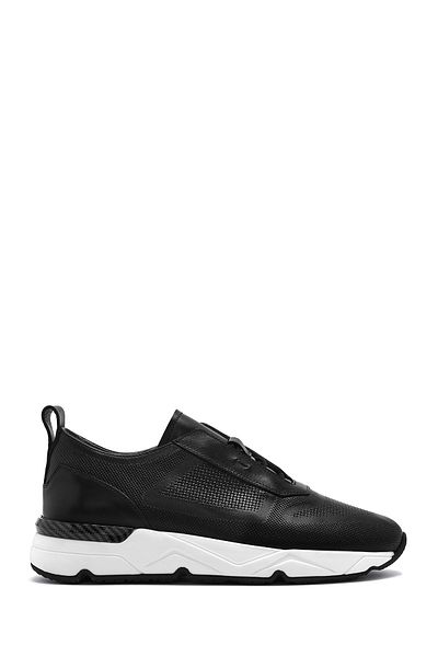 Derimod Men's Black Lace-Up Leather Sneaker 25Sfd 612118
