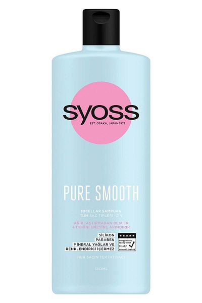 Syoss 500 مل شامبو بيور ميسيلار للعناية بالترجيح - عميق