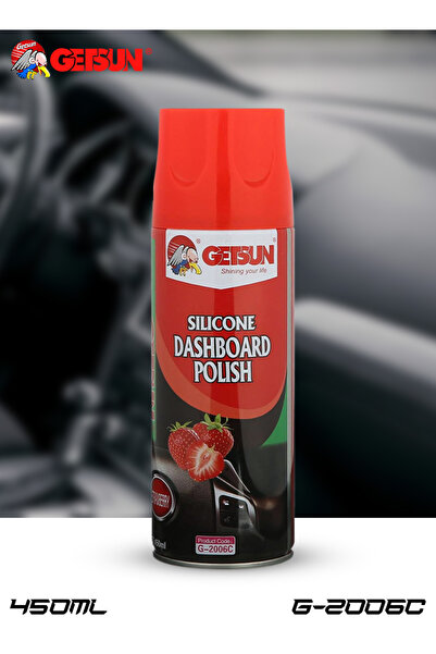 GETSUN بخاخ سيليكون لتلميع الجلد ولوحة القيادة ٤٥٠ مل بنكهة الفراولة - ينظف و...