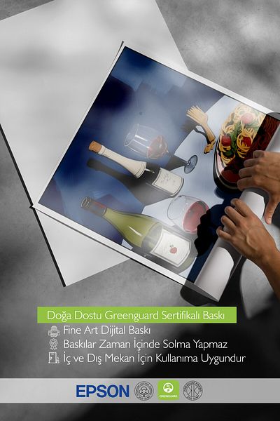 Postifull Frameless Poster, Dinner Table, Comfort Series Kitchen Wall Poster,