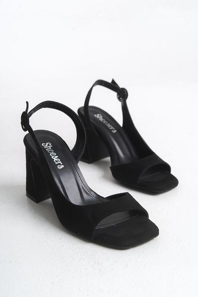 Shoesers Pantofi cu toc gros, cu design asimetric, cu bretele, pentru femei