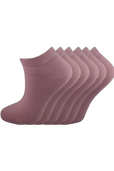 SİHİRLİ AYAKLAR 6 Pairs Women's Bamboo Socks Women's Booties Socks Short Socks Dusty Rose