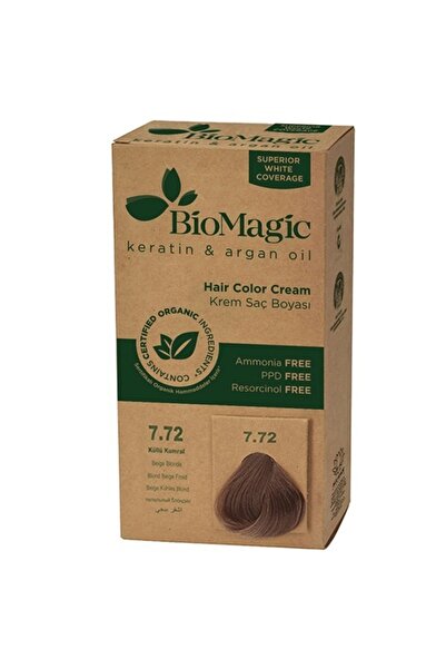 BIOMAGIC Hair Color Cream 7.72 Beige Blonde