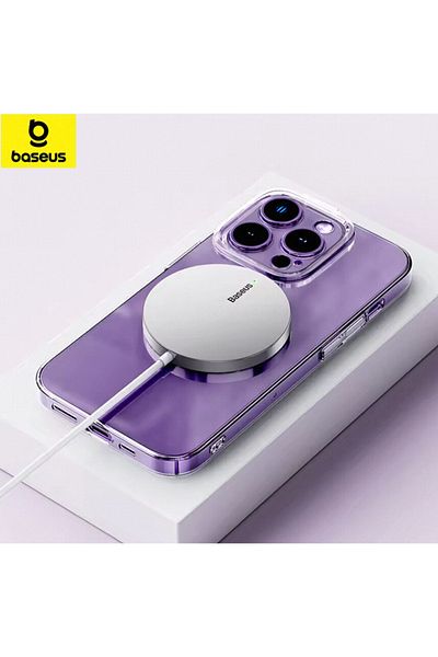 Baseus Gen 3 White Baseus 15W Magnetic Wireless Chargers for iPhone 15 Qi Wireless Charger Fast Charging Pa