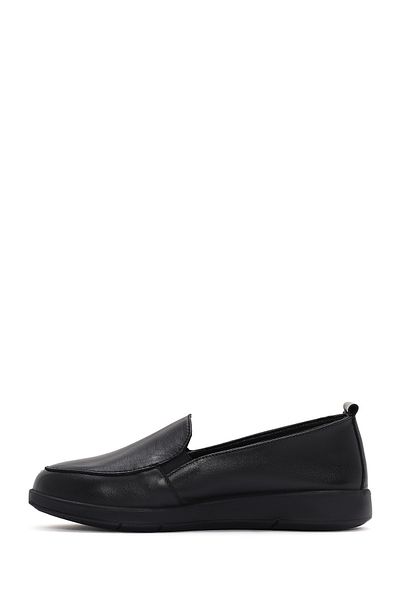 Derimod Women's Black Leather Comfort Loafer 25Sfd 410018