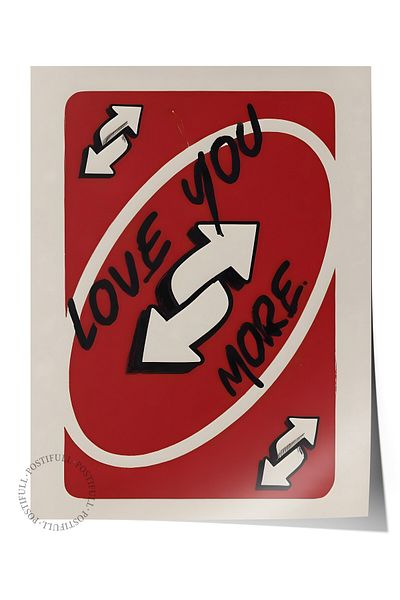 Postifull Frameless Poster, Love You More, Comfort Series Kitchen Wall Poster, No:108936