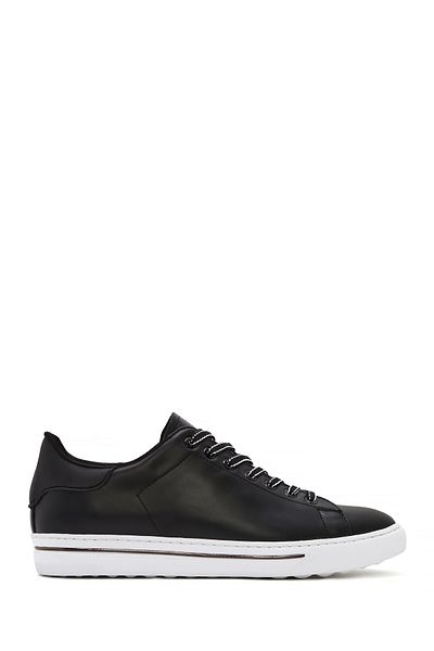 Derimod Men's Black Lace-Up Leather Sneaker 25Sfd 650618