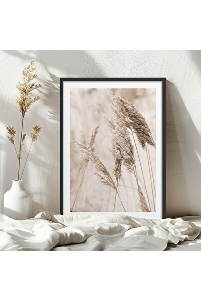 HOMEPACK Tekli Ahşap Çerçeveli Tablo Tek Parça Poster Tablo TK/1424