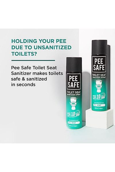 Pee Safe PEESAFE PEE SAFE Toilet Seat Sanitizer Mint Spray, 300 ml