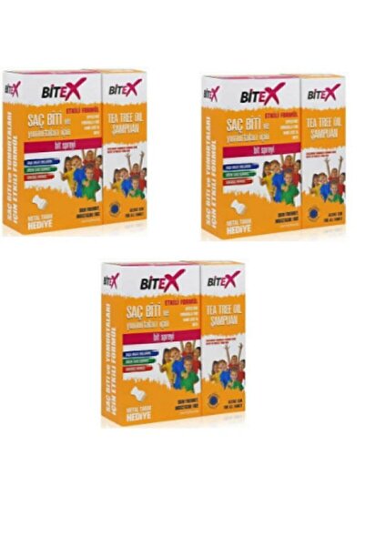 Bitex Bit Şampuanı 150 ml Bit Spreyi 100 ml Metal Tarak 3lü