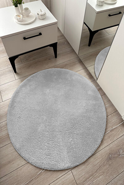 SOFT DECOR Plišani okrugli tepih sa neklizajućom podlogom