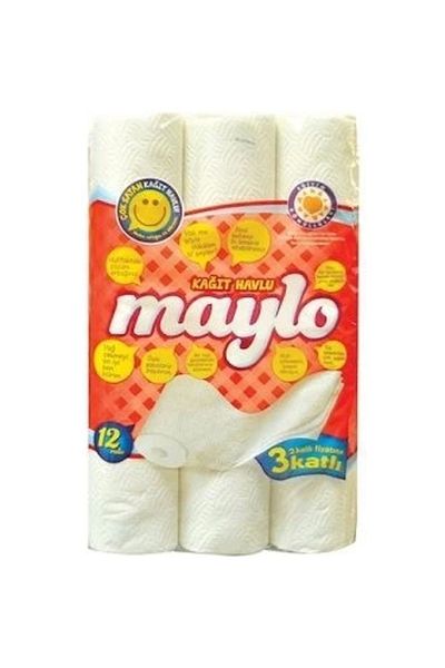 Maylo 3 Ply Super Paper Towel - 12 Rolls