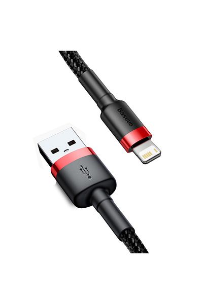 Baseus 0.5m Red Baseus USB Cable for iPhone14 13 12 11 Pro Max Xs X 8 Plus Cable 2.4A Fast Charging Cable f