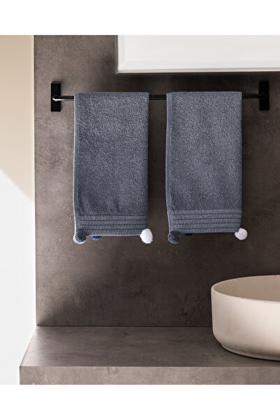 Madame Coco Valerie pachet de 2 prosoape de mână 100% bumbac - bleumarin