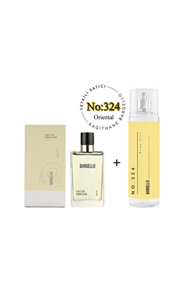 Bargello 324 Kadın Parfüm Edp 50 ml Oriental No:324 Body Mist Kadın 210 ml Or...