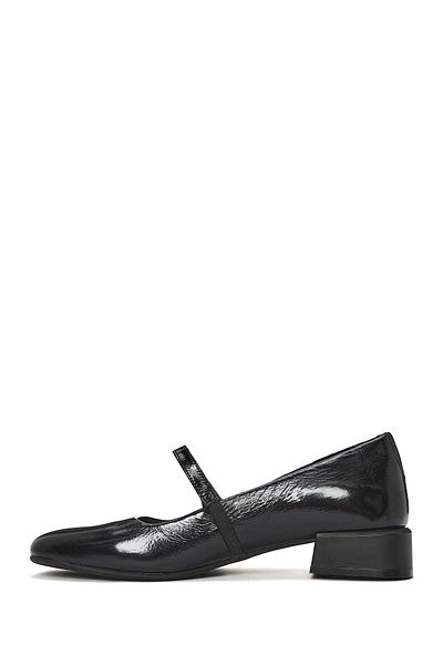 Derimod Women's Black Short Heeled Patent Leather Ballerinas 25Sfd 410816