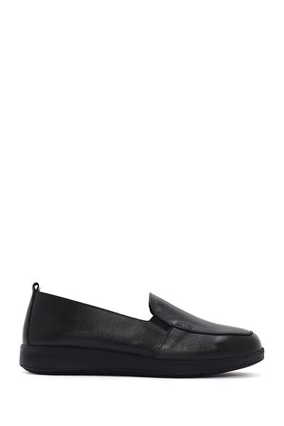 Derimod Women's Black Leather Comfort Loafer 25Sfd 410018