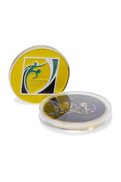 Choice black yellow 1 side pick football training referee side toss Football match Hard metal side coins fo