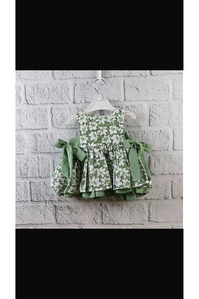 Kokosh kidss Baby Girl Ribbon Detailed Floral Dress