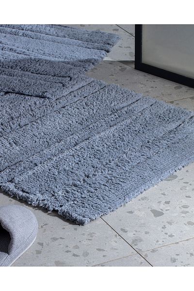 Madame Coco Chard 2-Pack Cotton Bath Mat - Gray