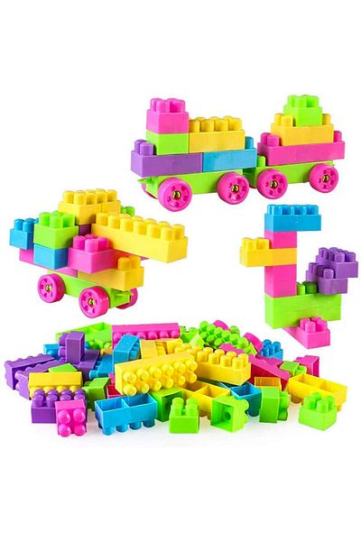 GOLD KİDS Colorful and durable 60 piece educational building block set