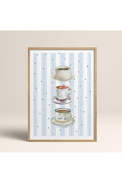 HOMEPACK Единична картина в дървена рамка, единичен плакат, картина TK/1430