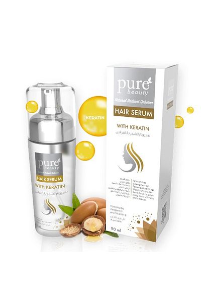 PURE BEAUTY Hair Serum With Keratin 90Ml