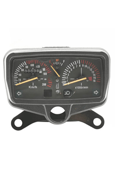TÜRKMOPET CG Uyumlu Devir Saati Telli 16 Bin Devir Benzin ve Vites Göstergeli Kilometre Saati 200 Km