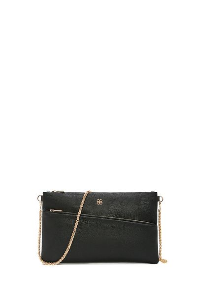 Derimod Women's Black Long Chain Strap Clutch Bag 25Sbd2213Ft