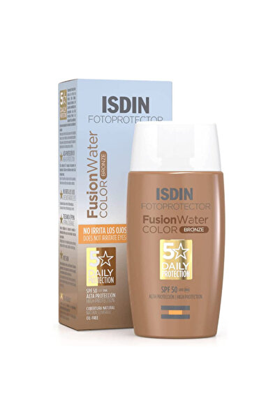 ISDIN فوتوبروتيكتور فيوجن مائي ملون برونزي بعامل حماية من الشمس 50 50 مل