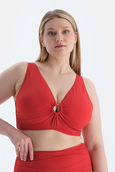 Dagi Red Corset Top Bikini Top