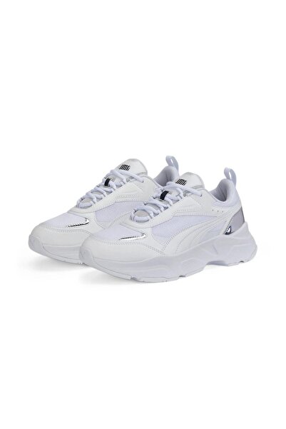 Puma Cassia Distressed White Sneaker