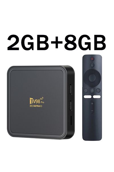 Choice صندوق تلفاز tv98pro atv 2 جيجابايت 8 جيجابايت يعمل بنظام أندرويد 14 TV98 Pro ATV Allwinner H313 رباعي النواة بدقة 8K وفيديو 4K 2 جيجابايت 16 جيجابايت