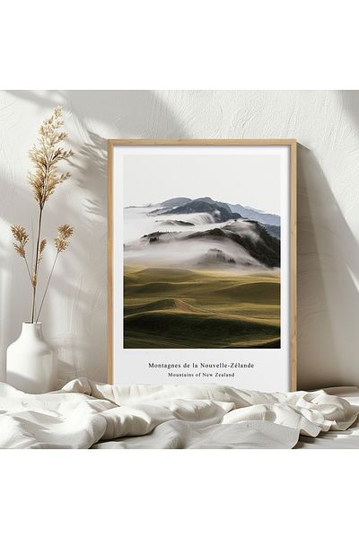 HOMEPACK Единична картина в дървена рамка, единичен плакат, картина TK/1428