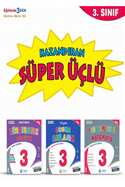 Üçgen Yayıncılık 3. Sınıf Süper Üçlü - Kazandıran Kitaplar