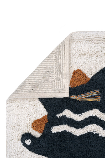 Cool Halı Cool Cotton Krem Bebek Halısı Makinede Yıkanabilir Kaymaz Taban Yumuşak Dokulu Dinazor Çocuk Halısı