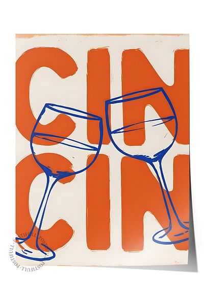 Postifull Frameless Poster, Cin, Comfort Series Kitchen Wall Poster, No:109129