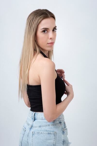 warn Black Crop Women's Blouse - Halter Neck