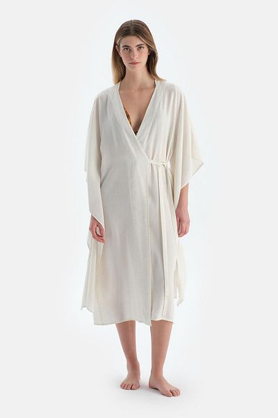 Dagi Ecru Long Kimono