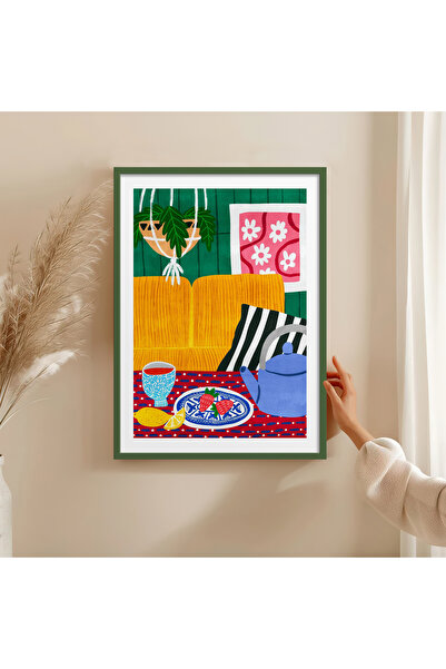 HOMEPACK Single Wooden Framed Painting One Piece Poster Painting Tk/1416