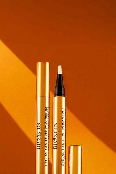 Bioxcin Eyebrow Eyelash Serum - Collagen Hyaluronic Acid Castor Oil Keratin Peptides B5 Biocomplex B11