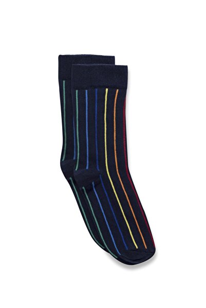 VAMOSCLO Раирани тенис чорапи, черни