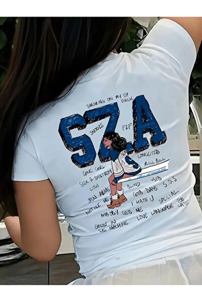 Touz Moda Baby Tee Sza Front Back Printed Blouse Body