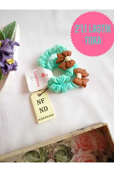 NF ND ENEFENDİ 2 bucăți de agrafe elastice confortabile cu accesorii cu fundă...