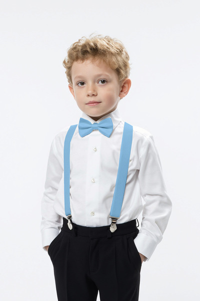 Trend Bebe Butik Детски комплект панталони с папийонка и тиранти за сватба, д...