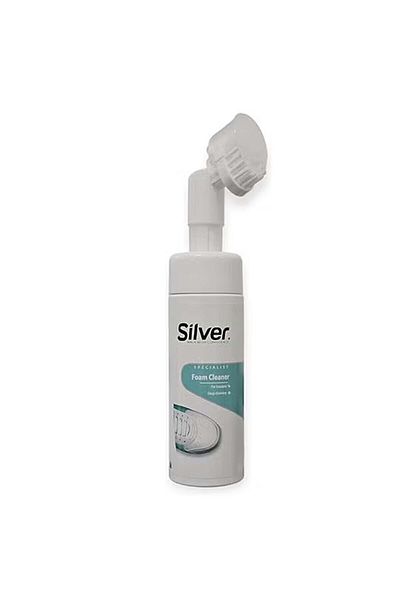Silver منظف رغوي للأحذية الرياضية،تبييض الأحذية الرياضية، تنظيف البقع، تبييض إصفرار حواف الأحذية (150 مل)